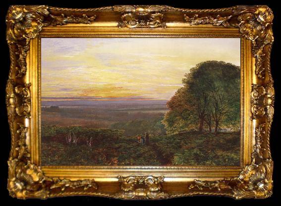 framed  Atkinson Grimshaw Sunset from Chilworth Common, ta009-2